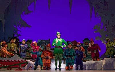 Sebastian Arcelus and Company of ELF Photo